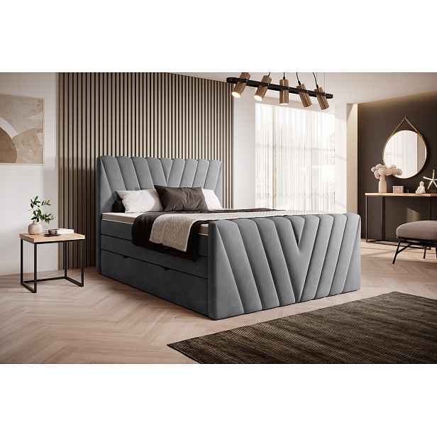 Boxspring Candice Rozměr: 180 x 200 cm, látka: Sola 6