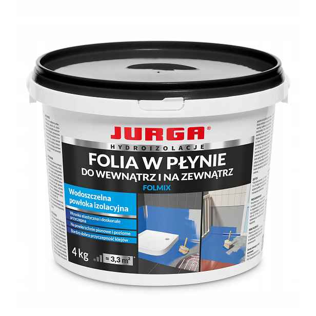 Fólie tekutá fólie s hydroizolací 4 kg Folmix Jurga – 2 ks