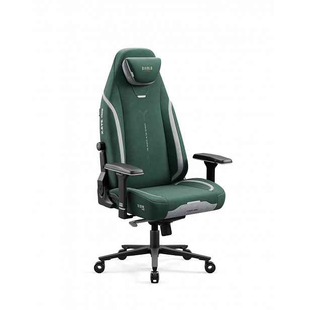 Herní křeslo s magnetickou opěrkou hlavy zelené Diablo X-Eye Prime Forest Green
