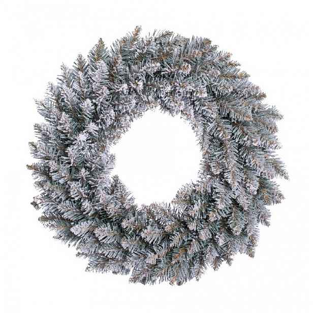 Kanadský věnec frost 55 cm zeleno-bílý
