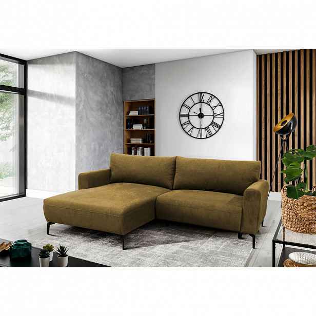 MID.YOU ROHOVÁ SEDAČKA, textil, žlutá