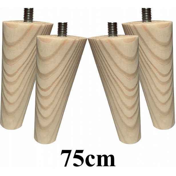 Nohy Nožičky dřevěné šikmé 75cm 4ks