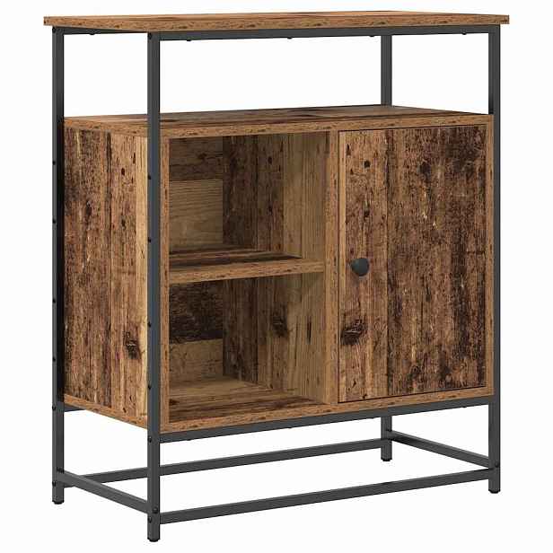 vidaXL Servírovací skříň Staré dřevo 69 x 35 x 80 cm Kompozitní dřevo
