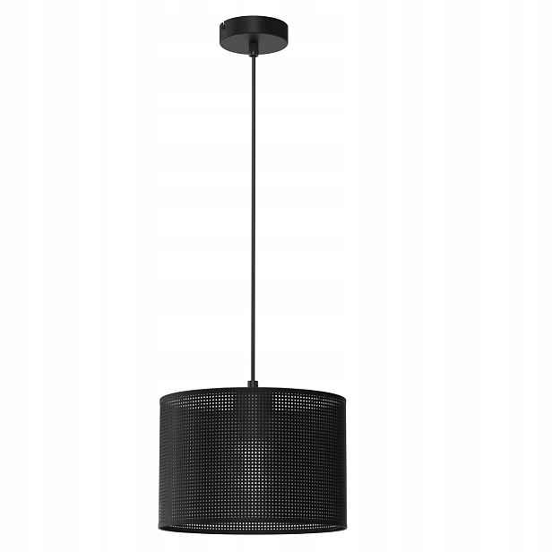 Závěsná lampa černá kulatá Ø 25 cm síťka do obývacího pokoje ložnice Luminex