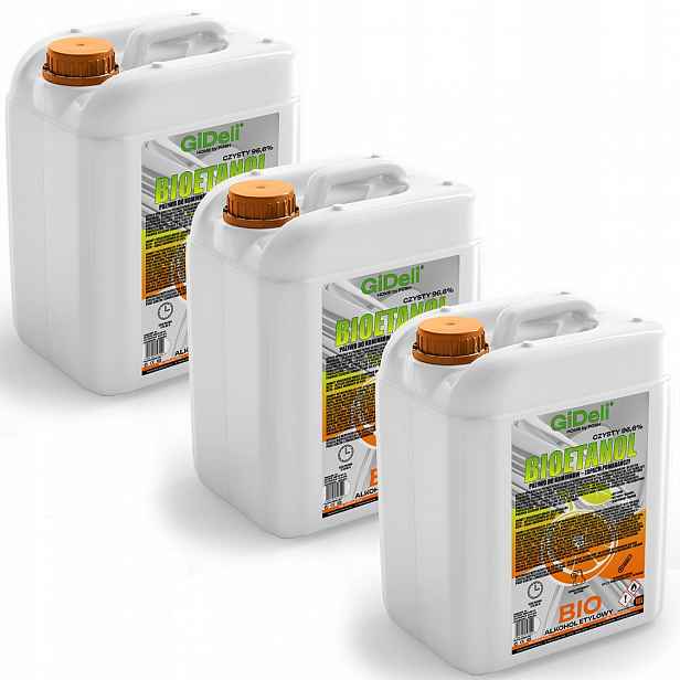 Bioetanol do krbu 3 x 10 l, vůně pomeranče, biopalivo