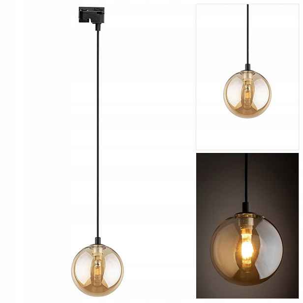 Černá kolejnicová svítidla Tracer do kuchyně s nastavitelnou výškou Tk Lighting