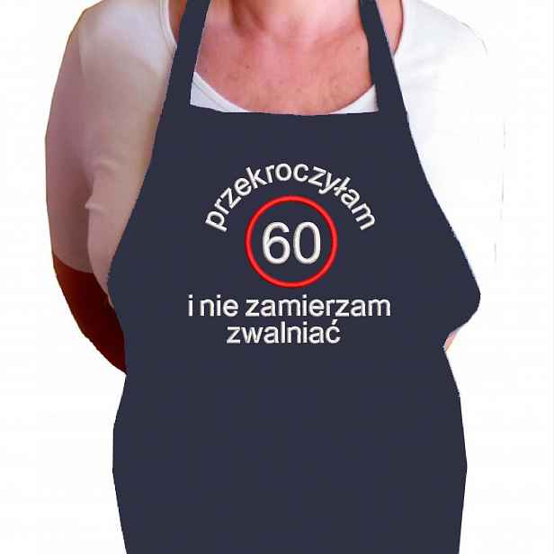 Dárek k 60. Narozeninám pro muže, ženy, jíž je, Zástěra s výšivkou, jméno