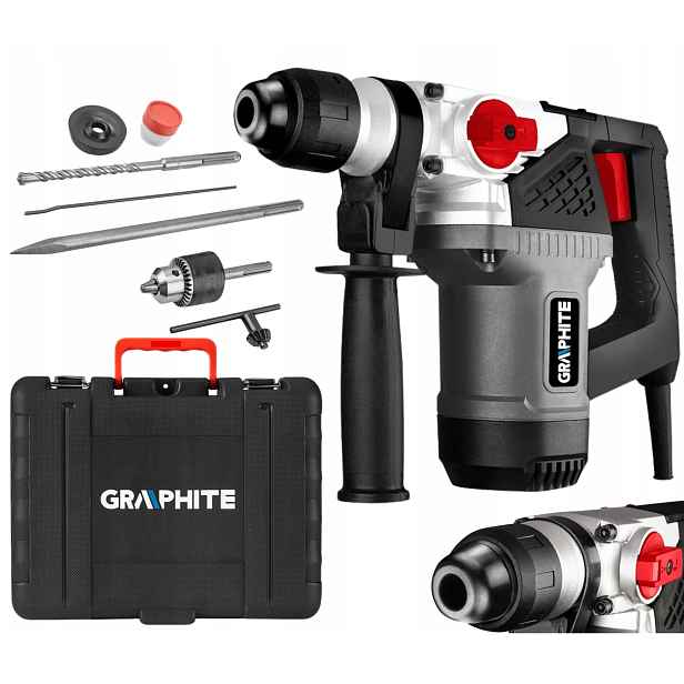 Graphite Příklepové kladivo Sds+ 900W Kufr 58G860
