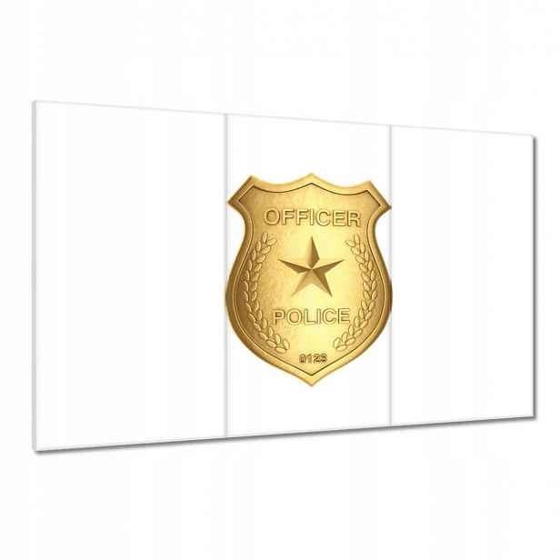 Obrazy 120x80 Zlatý odznak policisty