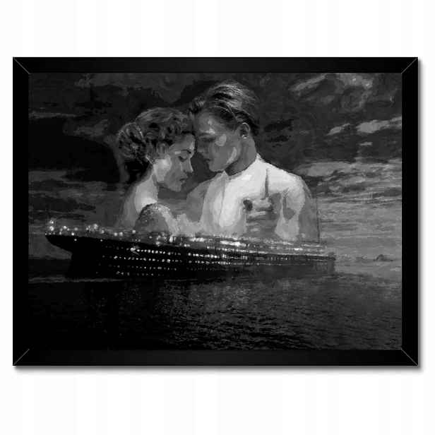 Plakáty v rámu 40x30 Titanic Černobílé