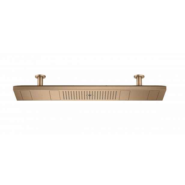 Axor ShowerSolutions - Hlavová sprcha, 120x30 cm, 4 proudy, LED osvětlení, kartáčovaný bronz 12427140