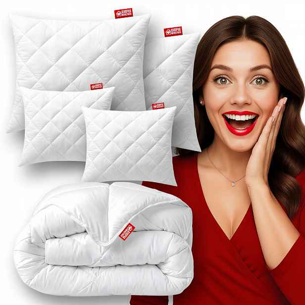Set Přikrývka 140x200 2x Polštář 70x80 2x Polštářky Antialergický Komplet