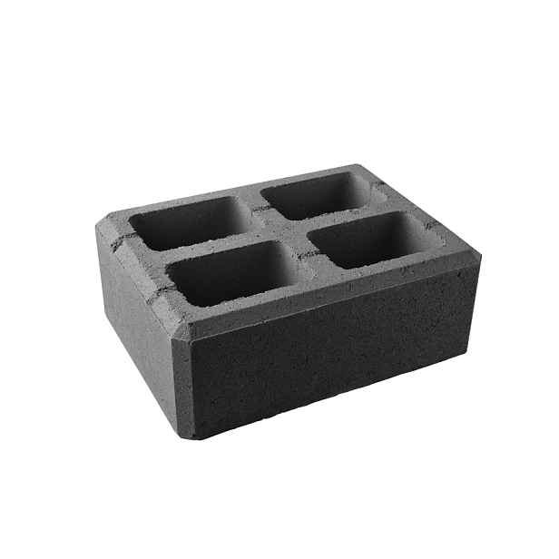 Tvárnice plotová DITON VISO sloupková černá 300×400×150 mm