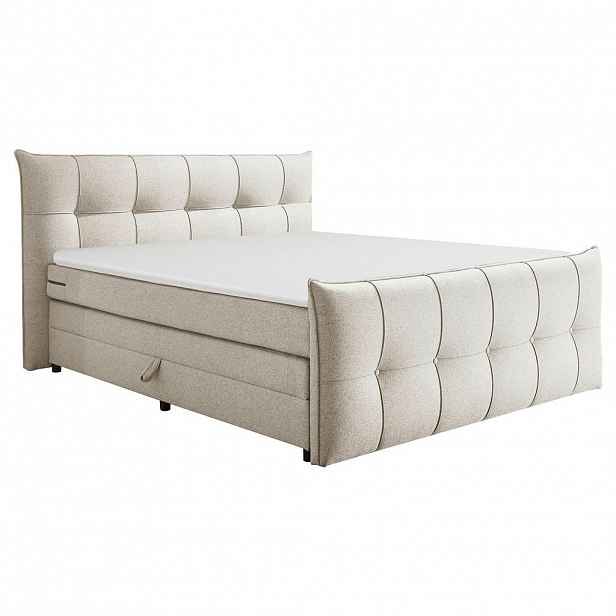 MID.YOU POSTEL BOXSPRING, 160/200 cm, krémová