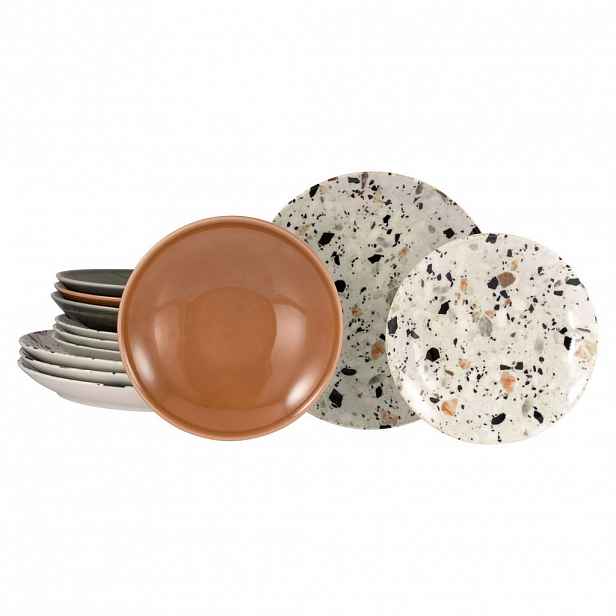 Creatable JÍDELNÍ SOUPRAVA Terrazzo Mix 12dílné