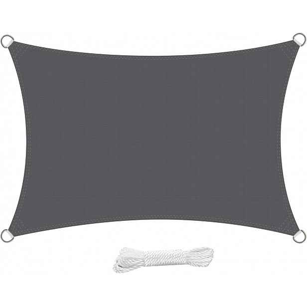 Markiza Sluneční clona 260 x 480 cm Hdpe Antracit