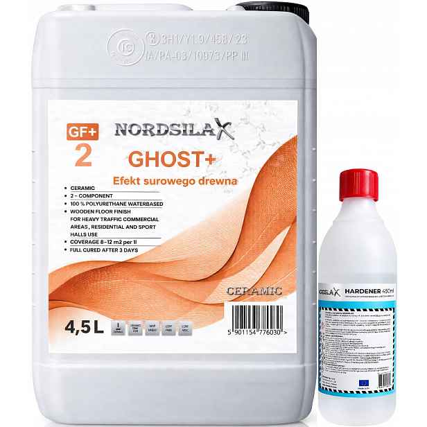 Nordsilax Ghost+ 2 Ultra Mat 4,95L keramický lak s efektem surového dřeva