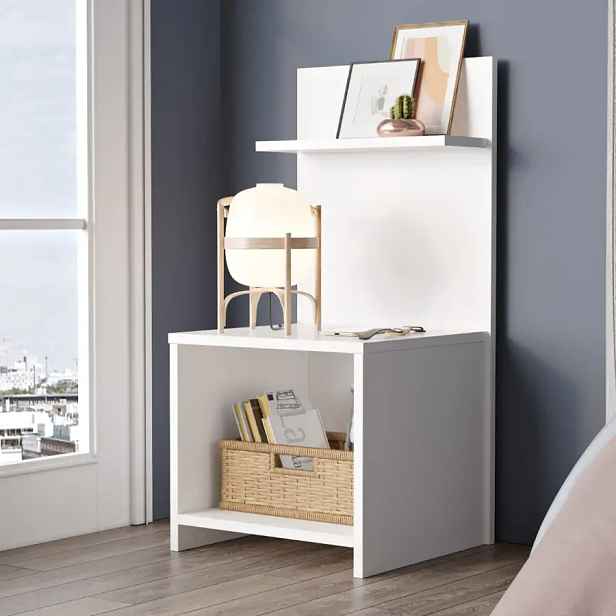 Casarredo Otevřený noční stolek, bílý