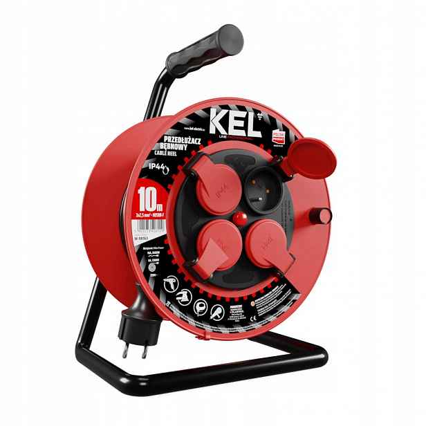 Dílenský Prodlužovací Kabel Bubnový Professional Line 10 m 3x2,5 IP44 Kel