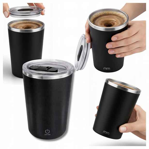 Samomíchací magnetický automatický hrnek 350 ml Usb na kávu a čaj