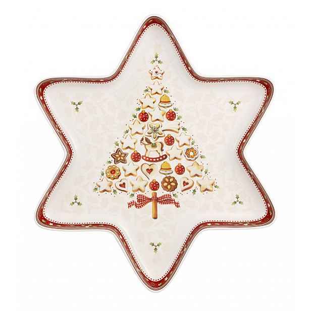 Villeroy & Boch Winter Bakery Delight mísa ve tvaru hvězdy, stromeček, 37,5 x 33 cm