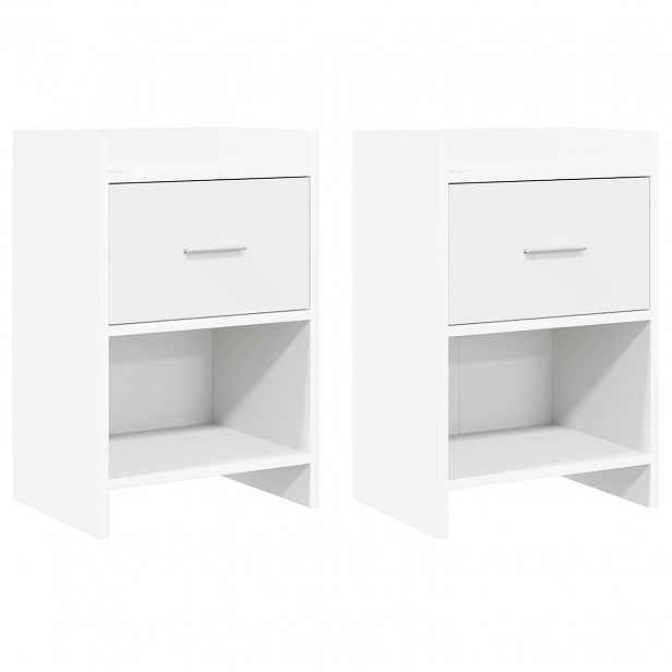vidaXL Noční stolky 2 ks Bílá 40 x 30 x 60 cm Kompozitní dřevo
