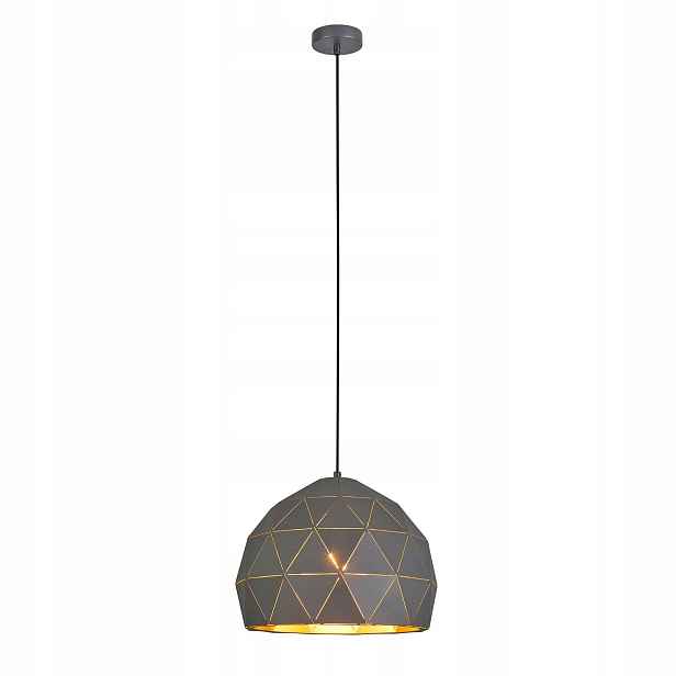 Lustr Závěsná stropní lampa Zwis Harley 36 cm Grafitový Kov Italux