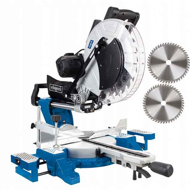 Scheppach Pila pokosová pila 305 mm s posuvem 2000 W HM140L, dvě kotouče součástí balení