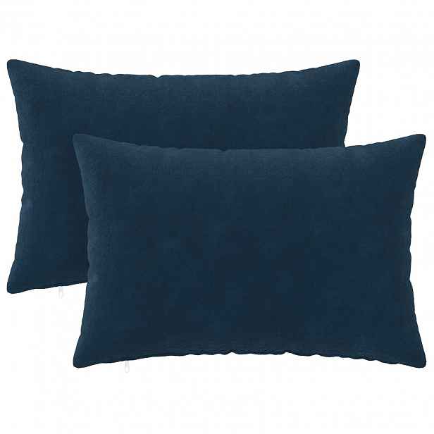 vidaXL Povlak na polštář 2 pcs HEERLEN Modrá 50 x 80 cm