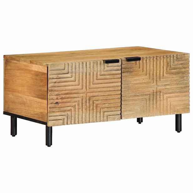 vidaXL Konferenční stolek hnědý 80x50x40 cm masivní mangovníkové dřevo