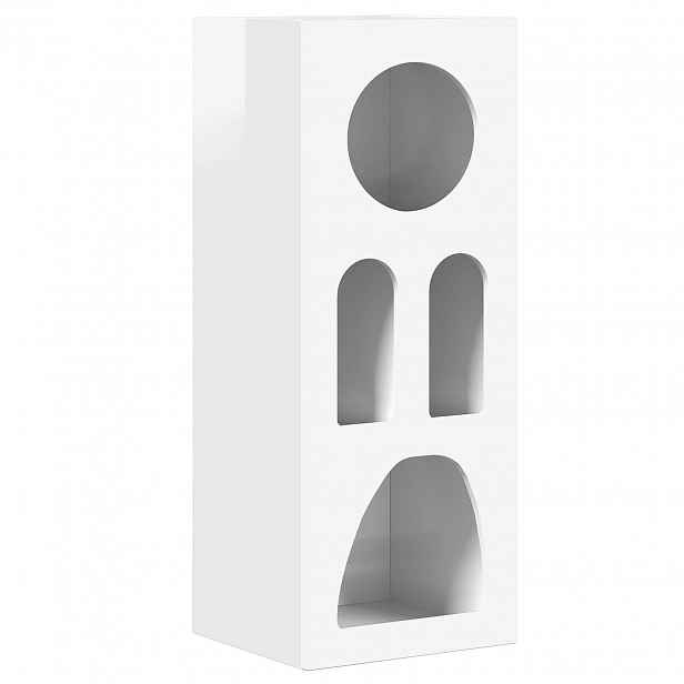 vidaXL Servírovací skříň ELST Vysoce lesklá bílá 40 x 35 x 100.5 cm