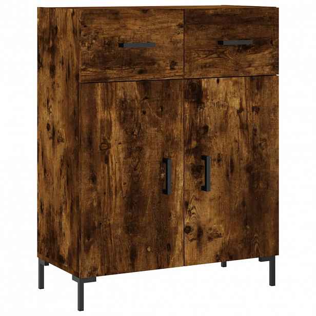 vidaXL Příborník kouřový dub 69,5 x 34 x 90 cm kompozitní dřevo