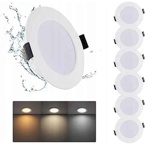 Led stropní svítidla 6 ks 230V 12W bílá teplá neutrální studená bílá