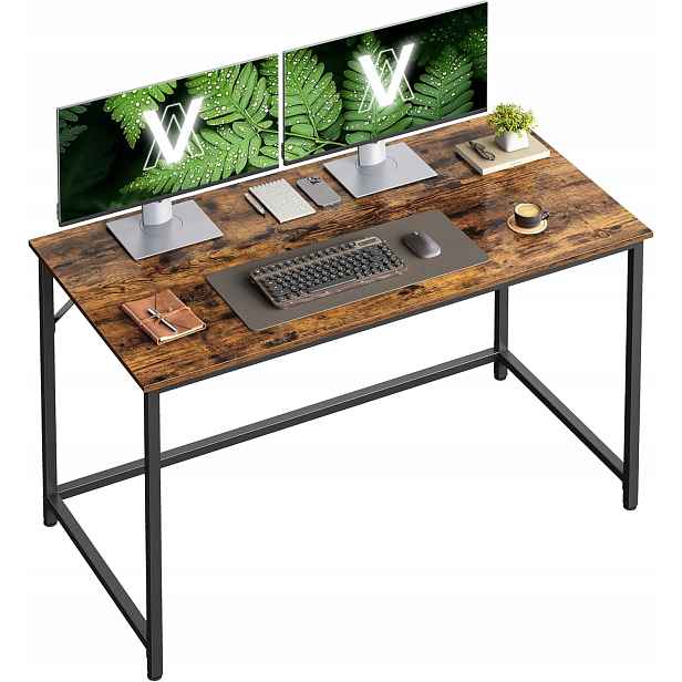 Obdélníkový psací stůl Domácí stůl Songmics 120 x 60 x 75 cm dub rustikální
