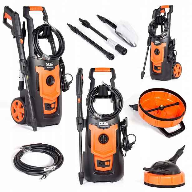Tlaková Myčka Nac PWE180-PC-LN 1800W 130BAR Kartáč Terasový Čistič Hadice