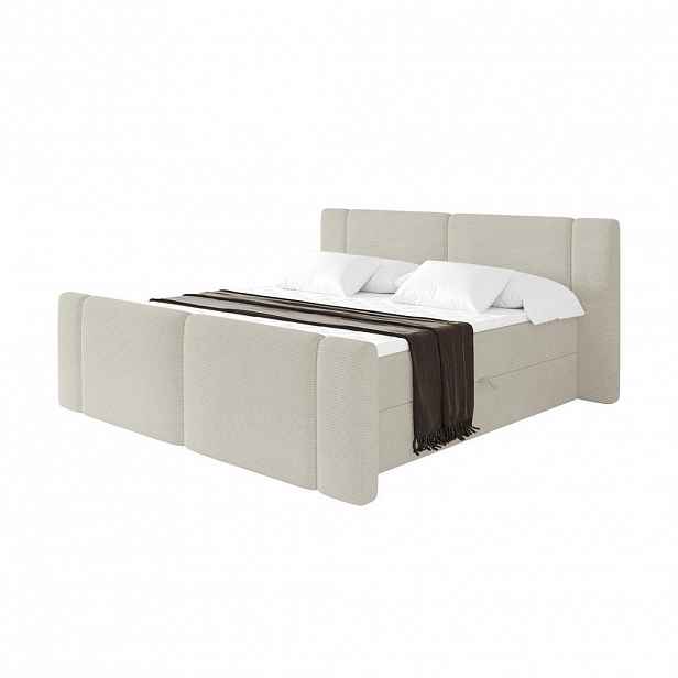ALTDECOR POSTEL boxspring s matrací H4 - EVON Zanozek - 180x200 cm Krémová