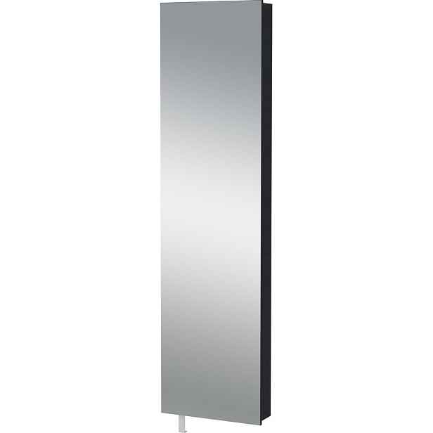 Antracitová předsíňová skříňka 50x195x18 cm Rotary – Germania