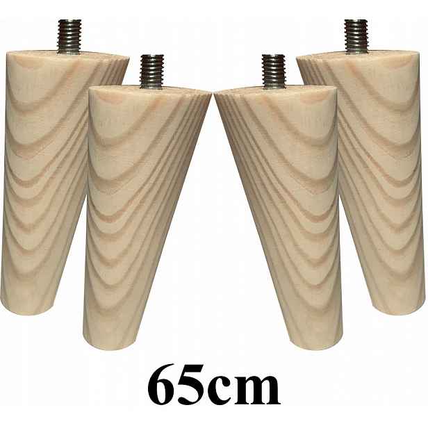 Nohy Nožky dřevěné šikmé 65cm 4ks