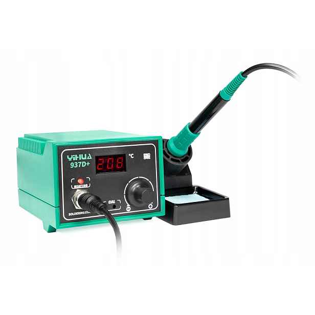 Pájecí stanice Yihua 937D+ 75/120W, 200–480°C, Esd Safe, Led