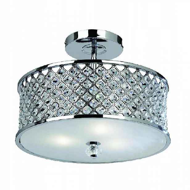 Stropní Svítidlo kulatý Hudson Endon 40,5 x 34 cm bezbarvý, stříbrný