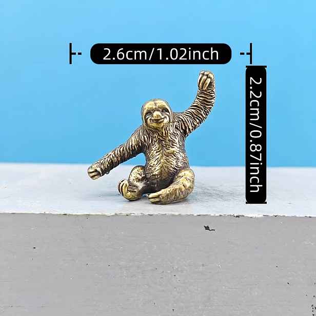 TEMU Mosazná Vintage Rustikální Miniaturní Simulovaná Koala Medvěd Zvířecí Model Skalní Bonsaj Akvarijní Písečný Stůl Mikro Krajina Dekorace Figurka,