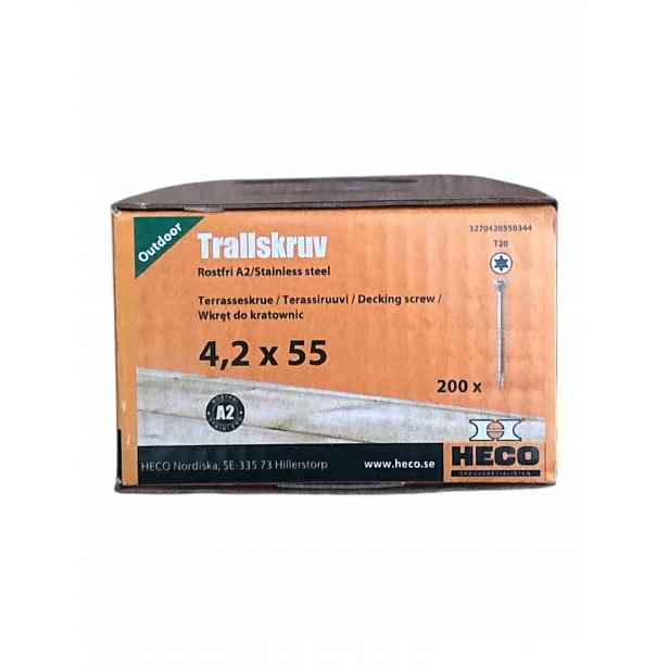 Heco Terasové Vruty A2 T20 4,2X55 200 Ks