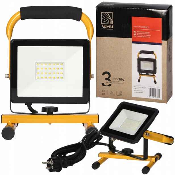 Pracovní reflektor na stativu 30W IP65 2400 lm Neutrální 4000K Přenosný