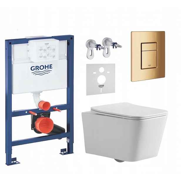 7v1 Wc Podomítkový Set Stelaz Grohe 820 mm Wc Mísa Tornado Tlačítko