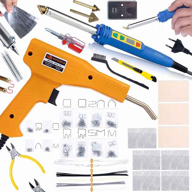 Modrá Páječka 120 W Sešívačka 200 Sponek 800 Sponek 8 Druhů