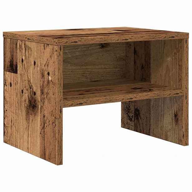 vidaXL Noční skříňka Staré dřevo 40 x 30 x 30 cm Kompozitní dřevo
