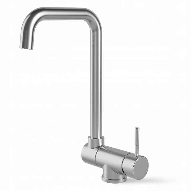 Kuchyňská Baterie Skládací Pod Okno Inox Kartáčovaná 360° 330 MM