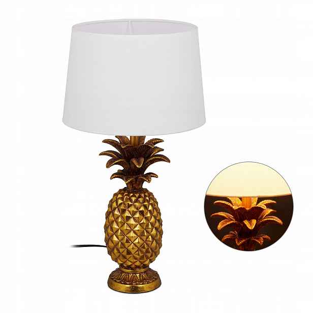 Relaxdays Stolní lampa Ananas E27 54 x 30 cm