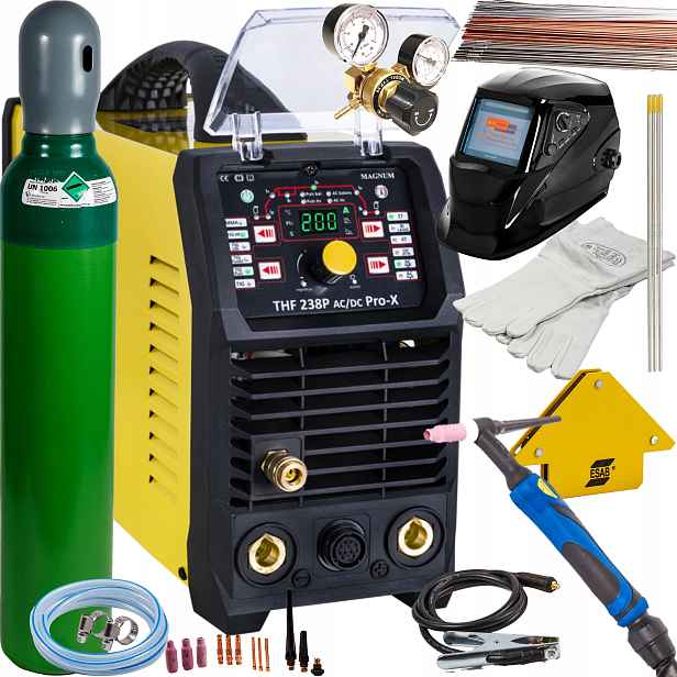 Svařovací stroj Magnum Thf 238 Pro-x Ac/dc Tig Hf Puls Igbt 200A 230V SET1