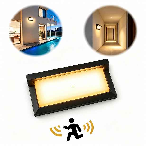 Venkovní Nástěnná Lampa Vchodové Dveře Snímač pohybu Led Nástěnné Světlo